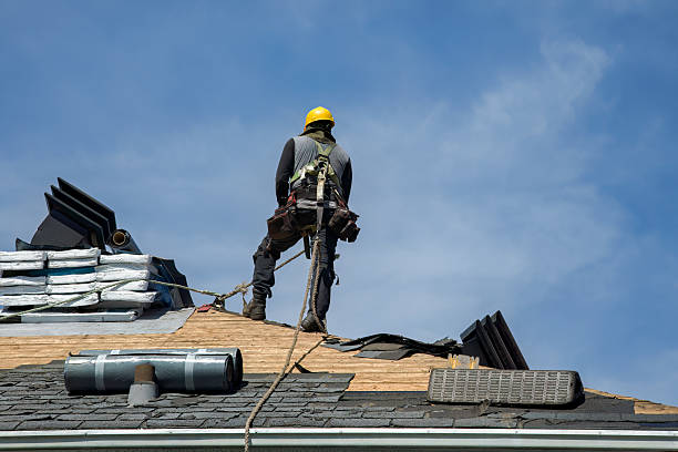 Professional Gutter Installation technician working in Telford, PA